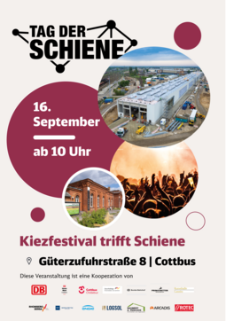 Flyer - Kiezfestival trifft Schiene Seite 1 