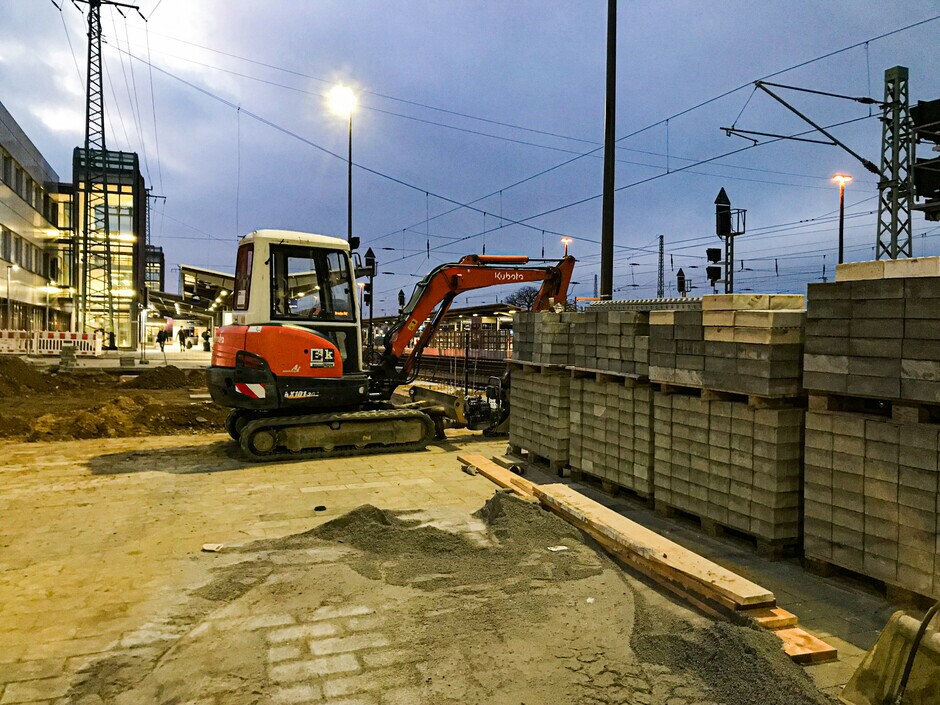 Infozentrum der Stadt Cottbus/Chóśebuz - Baufortschritt 13.01.2022