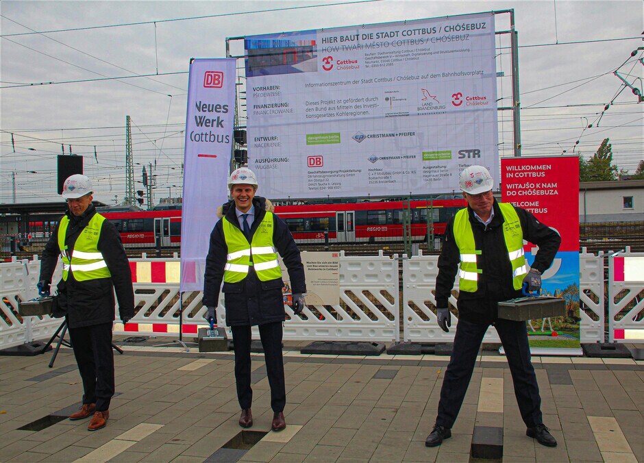 Spatenstich Infozentrum der Stadt Cottbus/Chóśebuz