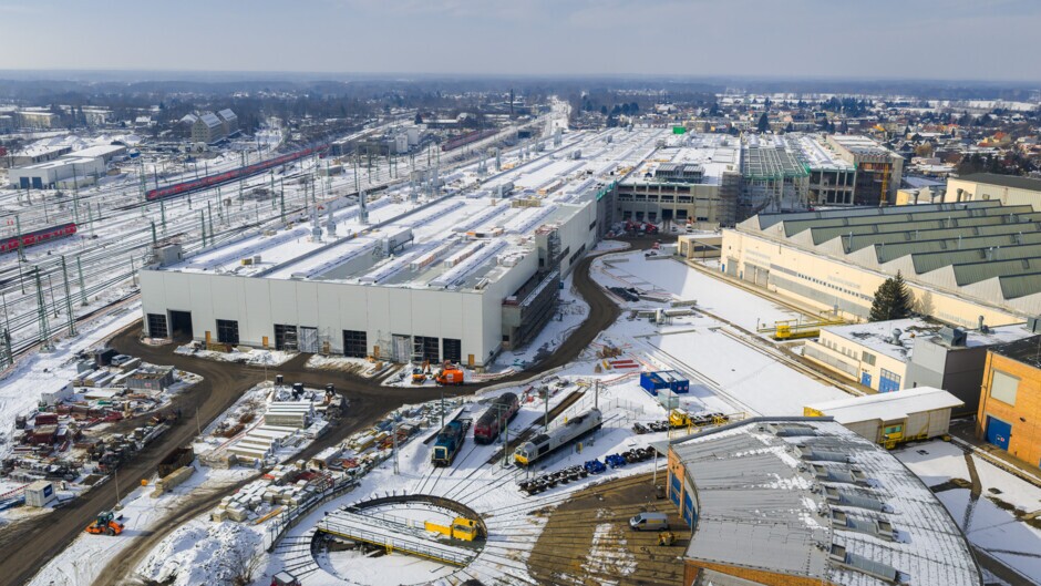 Drohnenbild auf Halle 1