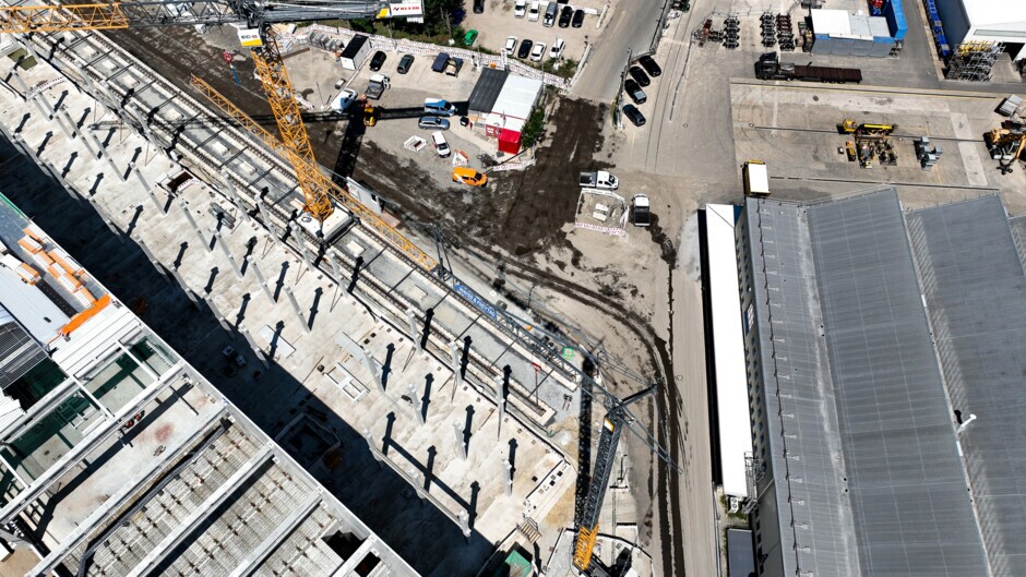 Montage Stütze Halle 1 (Stand: Juni 2025)